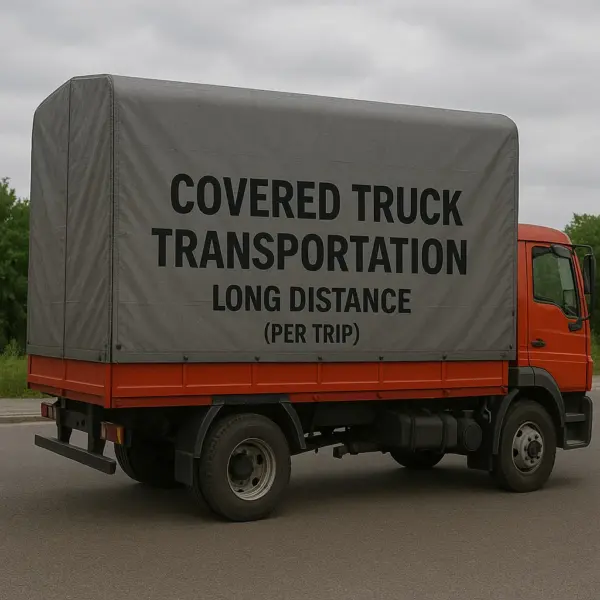 Covered Truck Transportation - Long Distance (per trip)